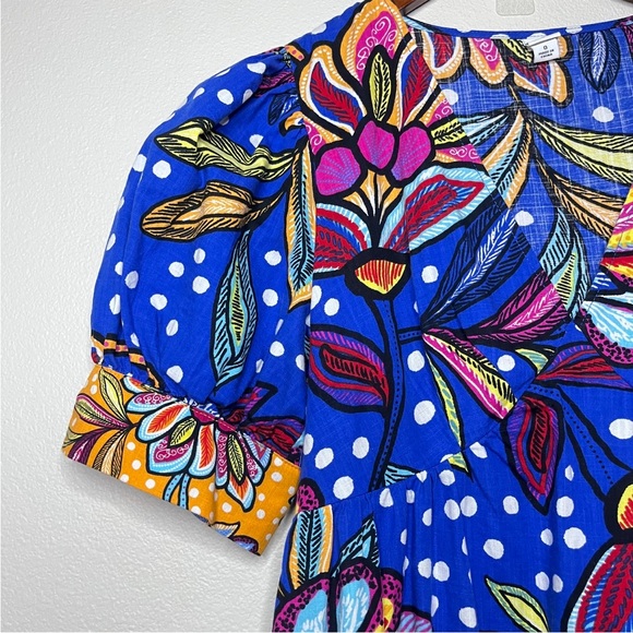 Tabitha Brown Tropical Polka Dot Print Maxi Dress - Picture 6 of 13